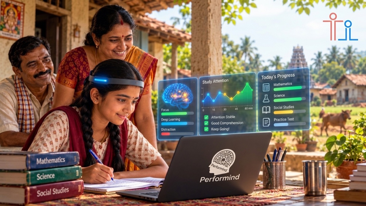 Performind Smart Exam Training and MindFit problem solving with holographic study attention telemetry